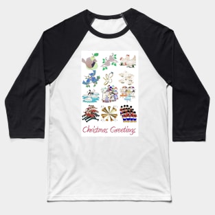 The Twelve Days of Christmas, Christmas Greetings Baseball T-Shirt